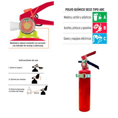 Extintor Recargable 6 Kg Clase ABC PQS Señor Seguridad