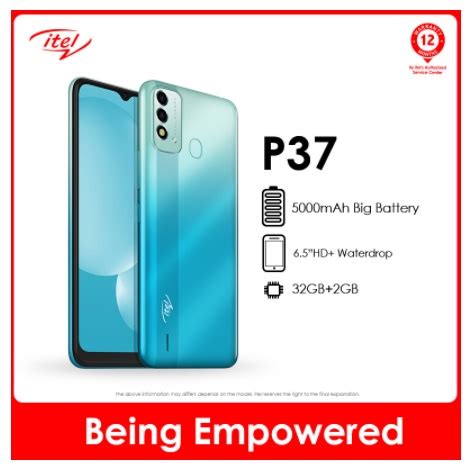 ITEL P37 Smart Phone 32GB ROM 2GB RAM Shopee Philippines