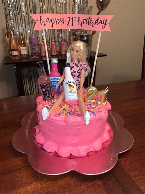 21st Birthday Barbie Cake Barbie Birthday Cake 21st Birthday Cakes