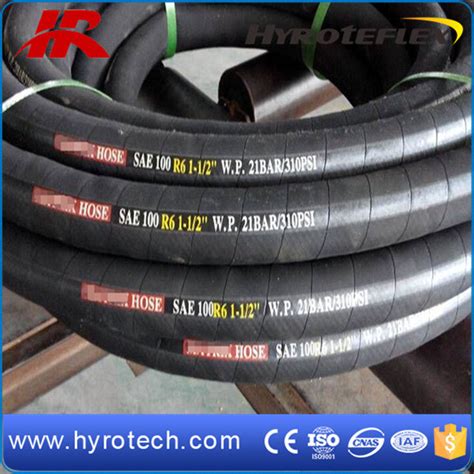 Oil Fiber Braided Hydraulic Rubber Hose Sae R China High