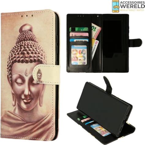 Bookcase Buddha Goud Samsung Galaxy A22 5G Portemonnee Hoesje Bol