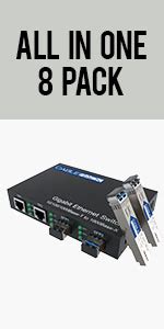 Amazon Cablerack Gigabit Media Converter Multimode To Singlemode