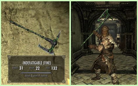 One of the best early game enchants for a warrior : r/skyrim