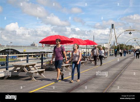 Southport, Merseyside, UK. UK Weather. 13th June, 2017. Sun breaks Stock Photo - Alamy