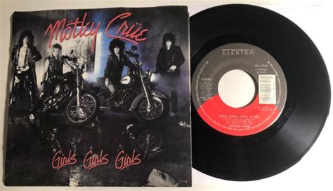 Motley Crue Girls Girls Girls 1987 7 45rpm W Ps Etsy