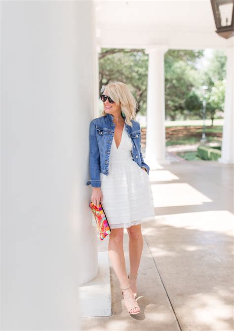 Jean Jacket White Dress Hi Sugarplum