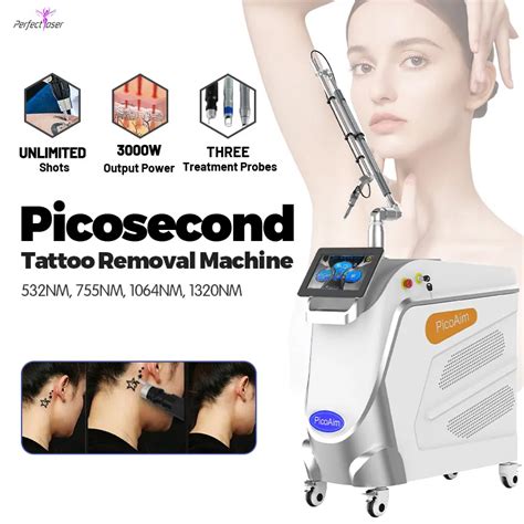 Super Picosecond YAG Laser Tattoo Removal System Remove Pigmented