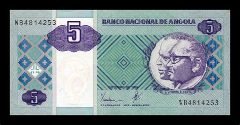 Angola 5 Kwanzas 1999 Pick 144a Sc Unc NUMISMÁTICA LA LONJA