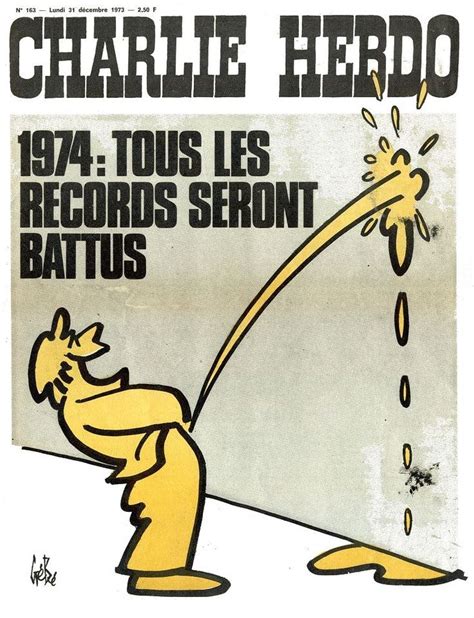 Charlie Hebdo N 163 Lundi 31 Décembre 1973 Couverture de Gébé