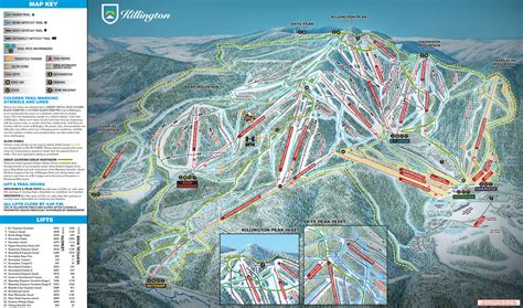 Killington Trail Map New England Ski Map Database