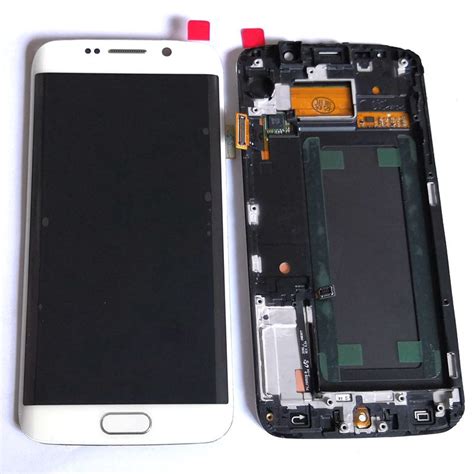 กรอบกระจกหนาจอ LCD สำหรบ Samsung Galaxy S6 Edge G925f g925 amoled