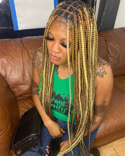 24 Hottest Blonde Box Braids For 2025