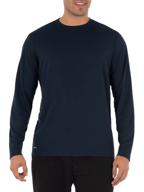 Athletic Works Mens And Big Mens Active Quick Dry Core Performance Long Sleeve T Shirt Up To