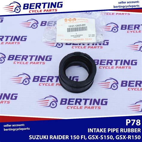 Sgp Intake Pipe Rubber Suzuki Raider Fi Gsx S Gsx R Genuine