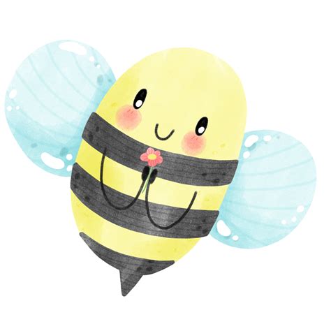 Cute Little Bee 26863955 Png