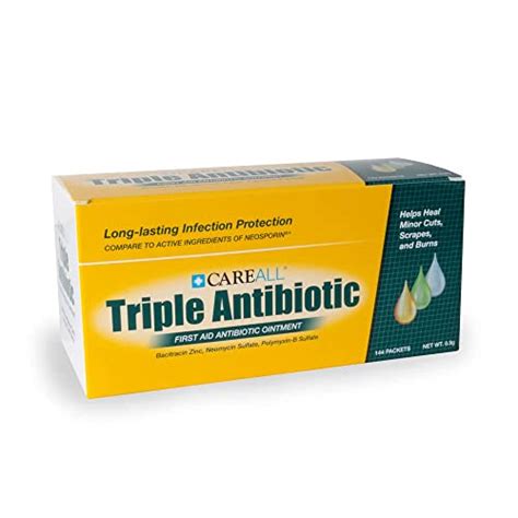 Careall Triple Antibiotic Ointment Gr Pack Of Foil Packets