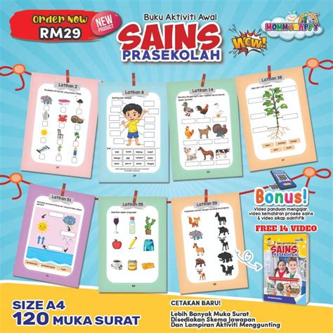 BUKU AKTIVITI AWAL SAINS PRASEKOLAH MommyHappy