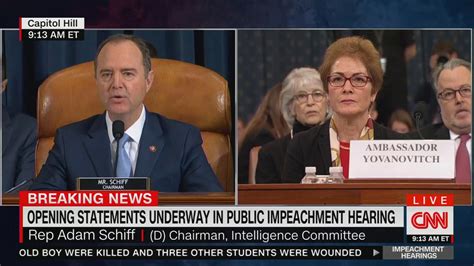 Read Adam Schiffs Opening Statement In The Yovanovitch Impeachment Hearing