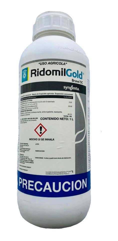 Ridomil Gold Bravo Fungicida Metalaxil Clorotalonil 1 Lt Cronos