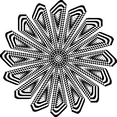 Premium Vector Abstract Twisted Black And White Shape Background Optical Illusion Of Distorted