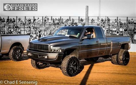 Wheel Offset 2000 Dodge Ram 3500 Super Aggressive 3 Suspension Lift 4 Custom Rims