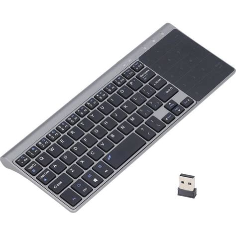 Clavier Sans Fil, Clavier Professionnel Ultra Fin Portable 2,4 G, Mini ...