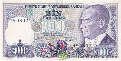 Obsolete Old Turkish Lira Banknotes Exchange Yours Now