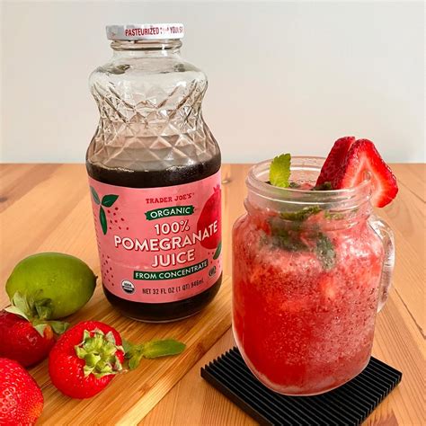 Trader Joes Organic 100 Pomegranate Juice From Concentrate Reviews Abillion