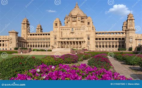 Umaid Bhawan Palast In Jodhpur Rajasthan India Redaktionelles Bild