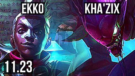 EKKO Vs KHA ZIX JNG 3 5M Mastery Legendary 300 Games EUW