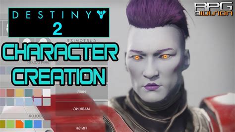 DESTINY 2 Character Creation Customization Options YouTube