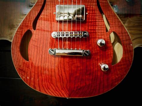 Crimson Custom Shop Paf Hollow In Crimson Red Unique Guitars