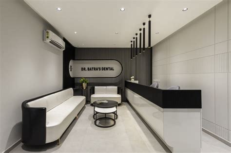 The Clinic Interiors Designed For A Dentist Has Clean Geometry And