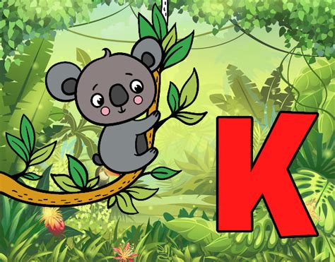 Desenho De K De Koala Pintado E Colorido Por Usuário Não Registrado O Dia 21 De Junho Do 2017