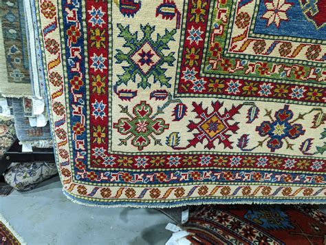 Light Blue Kazak Style Rug Jahann Sons