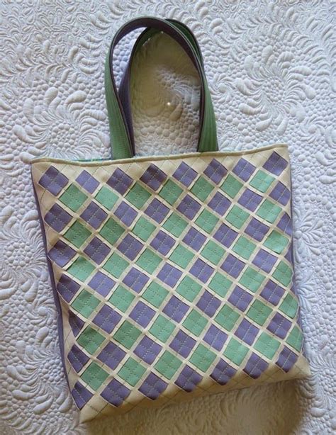 Geta S Quilting Studio New Faux Leather Woven Bags Woven Bag