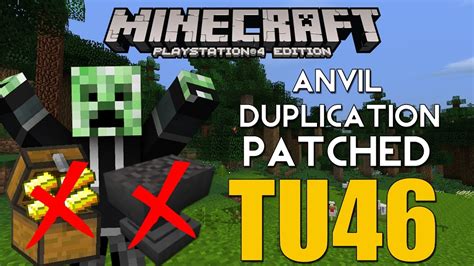 PS4 XBOX ONE Minecraft TITLE UPDATE 46 TU46 ANVIL DUPLICATION GLITCH