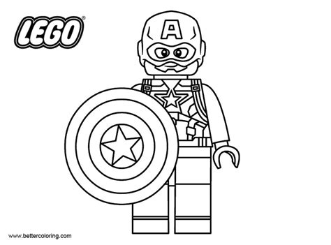 Lego Captain America Kleurplaten Marvel Avengers Captain America Porn