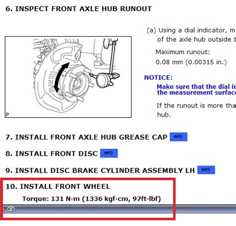 Toyota Lug Nut Torque