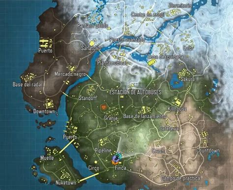 Mapa BR Isolated Mejores Lugares Para Caer COD Mobile 2024