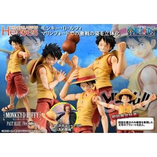 Variable Action Heroes One Piece Monkey D Luffy Past Blue Ver Yellow