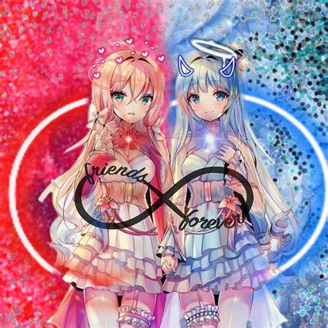 Bff Anime Posted By Christopher Simpson Anime Girl Bffs Hd Phone