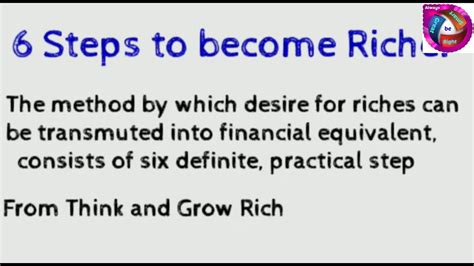 6 Steps To Become Rich Youtube