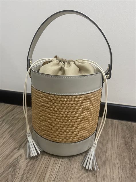 Roberta Firenze (RF) Grande Rafia Bucket Bag, Women's Fashion, Bags ...