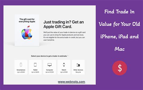 How To Find Trade In Value Of Old IPhone IPad And Mac WebNots