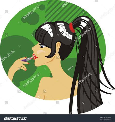 Girl Lipstick Stock Vector Royalty Free 12032608 Shutterstock