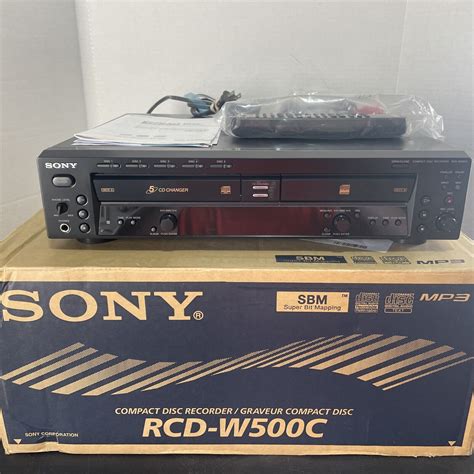 Sony Rcd W C Cd Compact Disc Recorder Disc Changer Nos