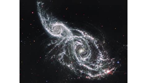 Galaxies IC 2163 and NGC 2207 (Hubble and Webb Images Side by Side) | Webb