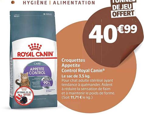 Promo Croquettes Appetite Control Royal Canin Chez Jardiland