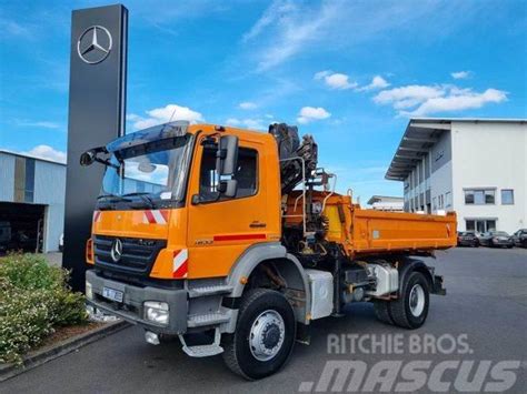 Mercedes Benz Axor 1833 AK 4x4 Kipper Kran Hiab 099 HIDUO 2009